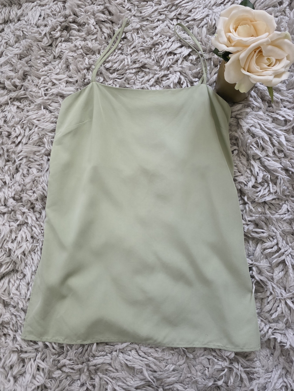 WAYF  Sage Green Spaghetti-Strap Tank Sz. S